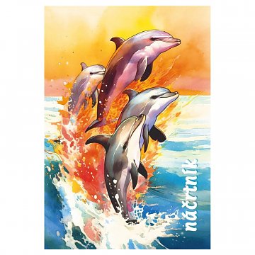 Blok A5 náčrtník tónovaný 40 listů / 80 g delfín