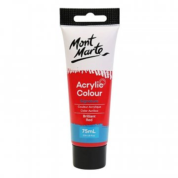 Akrylová barva Mont Marte 75 ml - červená