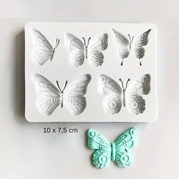 Forma silikonová - 5x Motýlci jaro
