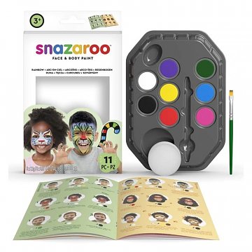 Barvy na obličej 8 ks - sada duha na 40 obličejů