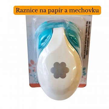 Raznice na papír a mechovou gumu - Kytka 1,6 cm