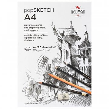 Blok skicák Sketch A4 / 20 listů 110g
