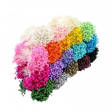 Pestíky květinové 3 mm / 150 ks - sortiment: