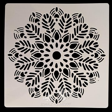 Šablony na malování: mandala 15 x 15 cm