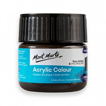 Akrylová barva Mont Marte 100 ml - hnědá tmavá