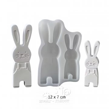 Forma silikonová - 2 velikonoční zajíčci