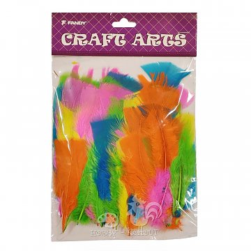 Peří dekorační barevné 10 g