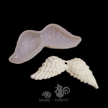Forma silikonová - Andělská křídla 10x3,5cm