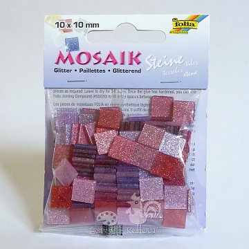 Mozaika plast 1 x 1 cm třpytky