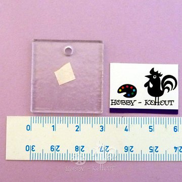 Sklíčka - ČTVEREC 3x3 cm, poslední 1 ks