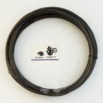 Drát černý vázací 0,63 mm 100g cca. 40 m