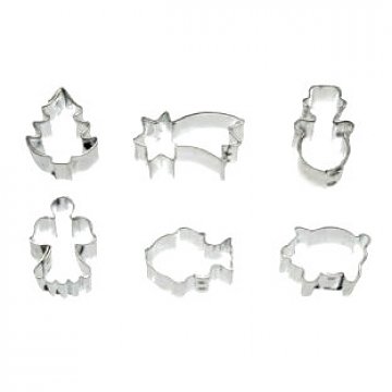 Vykrajovátka kovová mini 6 ks