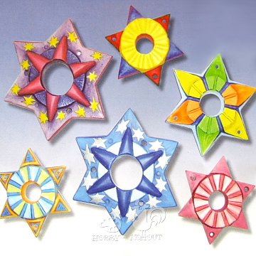 Forma plastová - Svícen 3 hvězdy