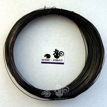Drát černý vázací 0,5 mm 100g cca. 60 m