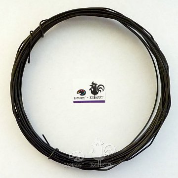 Drát černý vázací 1,25 mm 100g cca. 10 m