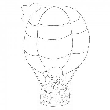 Obrázek pro děti A/PN č. 3 balón