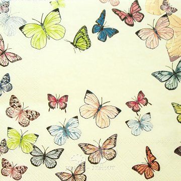 Ubrousek na decoupage - vzor 2111 motýli
