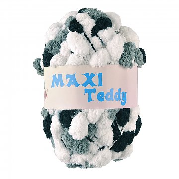 Příze Maxi Teddy - černá / bílá