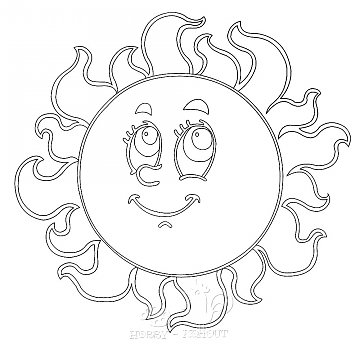 Obrázek pro děti B/D 51 slunce