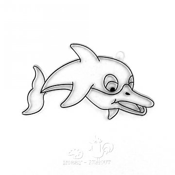 Plastová předloha delfín