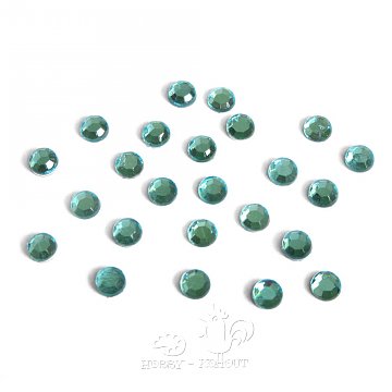 Nažehlovací kamínky sv. modrá 24 ks / 3 mm