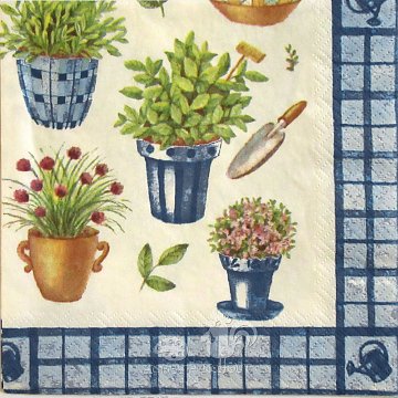 Ubrousek na decoupage - vzor 0775 zahrada
