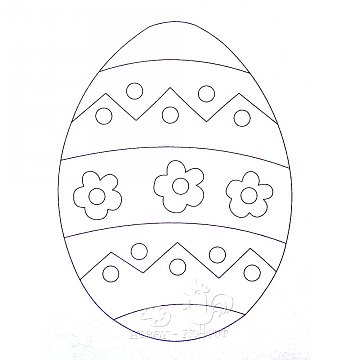Obrázek pro děti A6 č. 8 vajíčko kytky