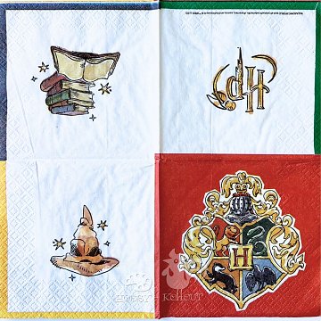 Ubrousek na decoupage - vzor 1017 Harry Potter, dvouvrstvý 25x25cm