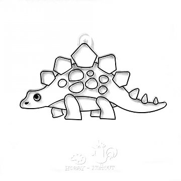 Plastová předloha stegosaurus