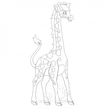 Obrázek pro děti B/D 13 - žirafa