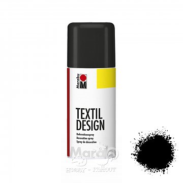 Barvy na textil ve spreji černá 150 ml