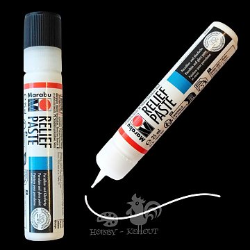 Reliéfní kontury na sklo a porcelán - bílá