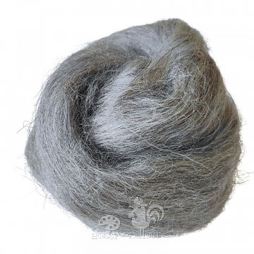 Ovčí rouno 50 g - šedé melír