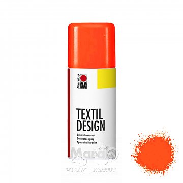 Barvy na textil ve spreji neon oranž 150 ml