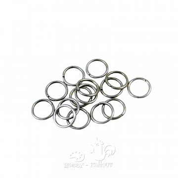 Kovové kroužky 6 mm platina 10g