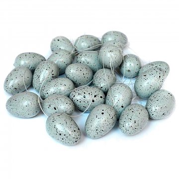 Plastová vajíčka kropenatá šedá 3,5 x 2,5cm  - 1 ks