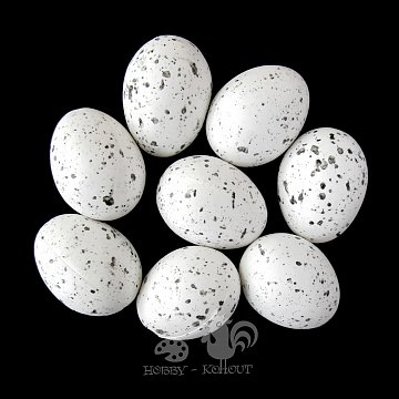 Plastová vajíčka kropenatá 4,5 cm - 1 ks