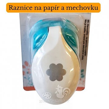 Děrovačka na papír a mechovou gumu - Kytka 2,5 cm