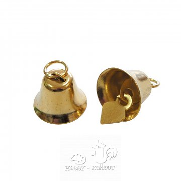 Zvonečky zlaté 1,6  cm kovové doprodej