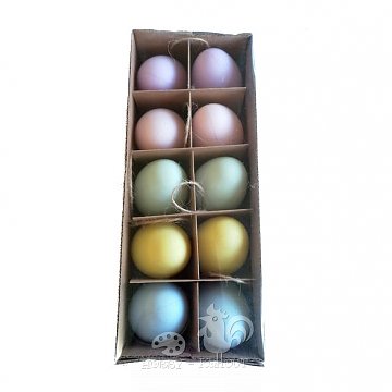 Plastová vajíčka 6 cm - pastelové barvy 10 ks
