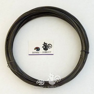 Drát černý vázací 0,71 mm 100g cca. 31 m