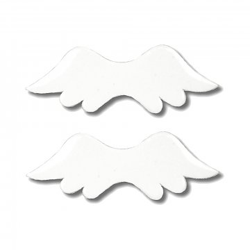 Andělská křídla 8,5 cm bílá - 10 ks