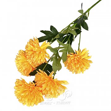 Chryzantéma 5 květů 58 cm - oranžová