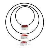Kruh kovový 20 cm černý