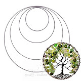 Kruh kovový 10 cm - stříbrný