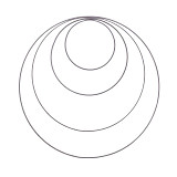 Kruh kovový 20 cm - stříbrný