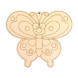 Dekorace dřevo k vymalování - Motýl 8 x 6,5 cm