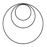 Kruh kovový 25 cm černý