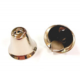 Zvonečky stříbrné 2,2 cm kovové 1 ks