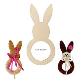 Zajíček dřevěný výřez na tvoření 12x5,5 cm doprodej